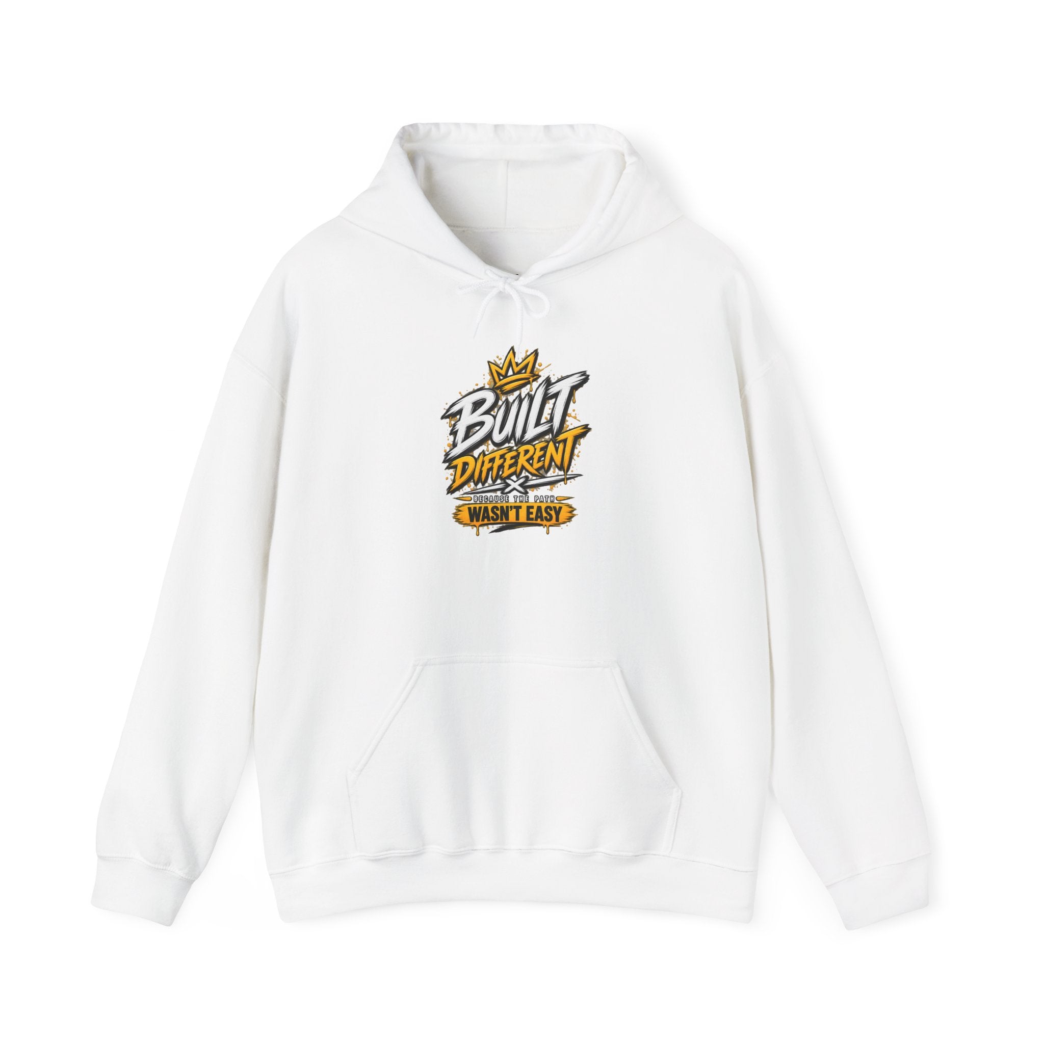 Built Different Hooded Sweatshirt — 'Built Different Wasn’t Easy' Graphic Hoodie