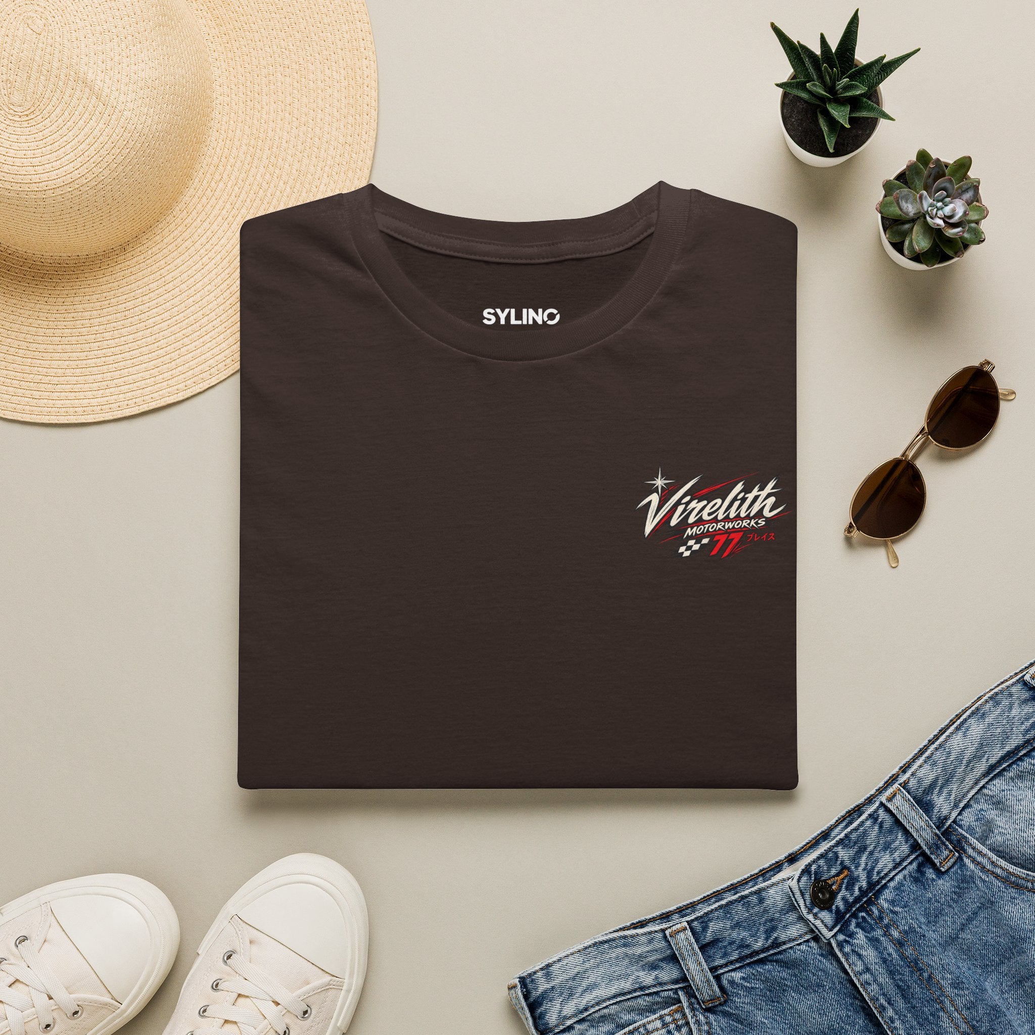 Venetta Retro Script T-Shirt | Vintage Chest Logo Graphic Tee
