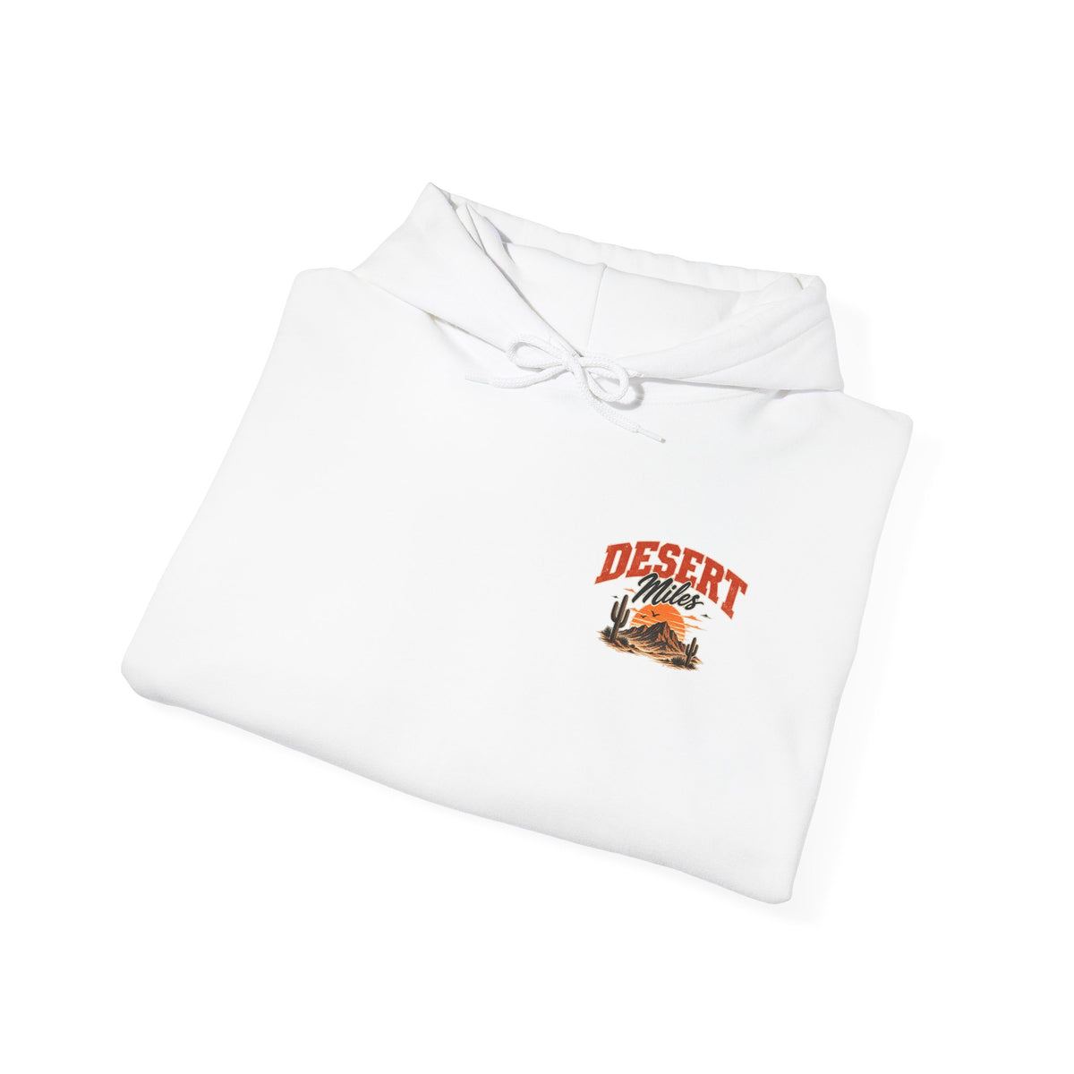 Desert Camp Graphic Hoodie – 'Desert' Sunset Cactus Pullover