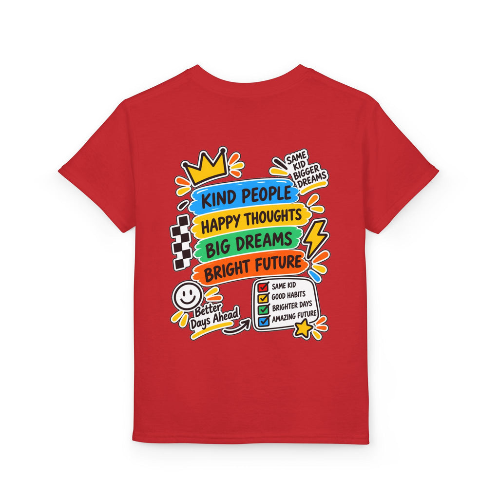 Youth T-Shirt — "Good Vibes Always" Colorful Positive Message Tee