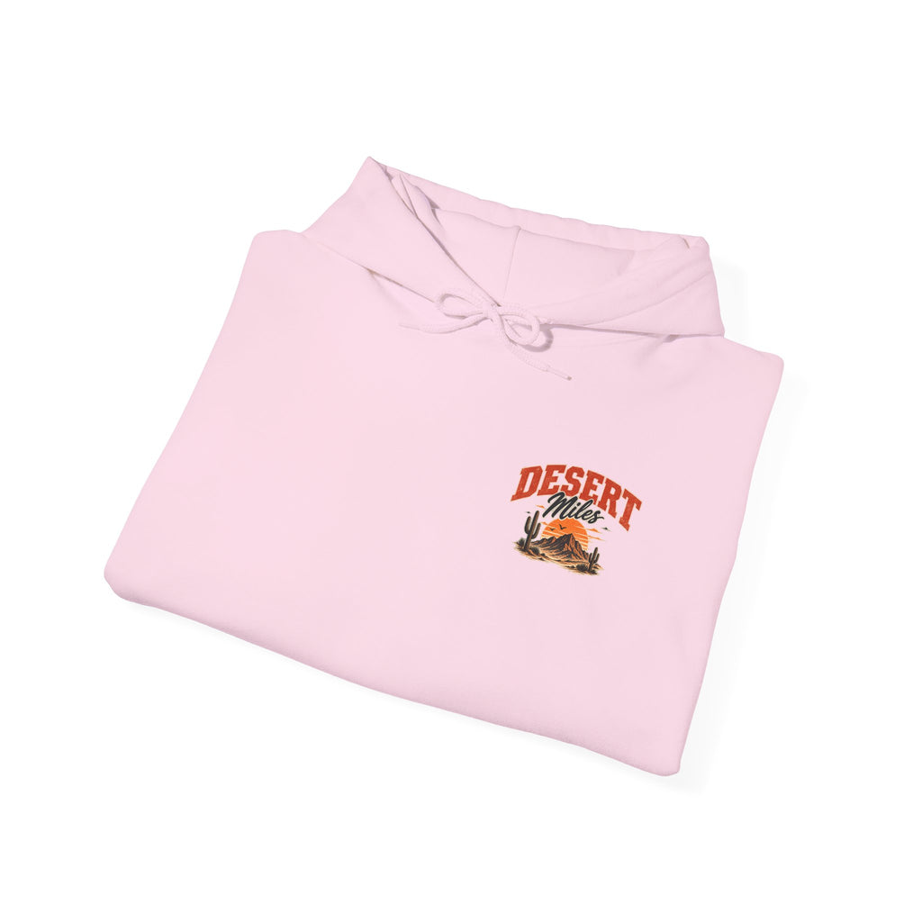 Desert Camp Graphic Hoodie – 'Desert' Sunset Cactus Pullover