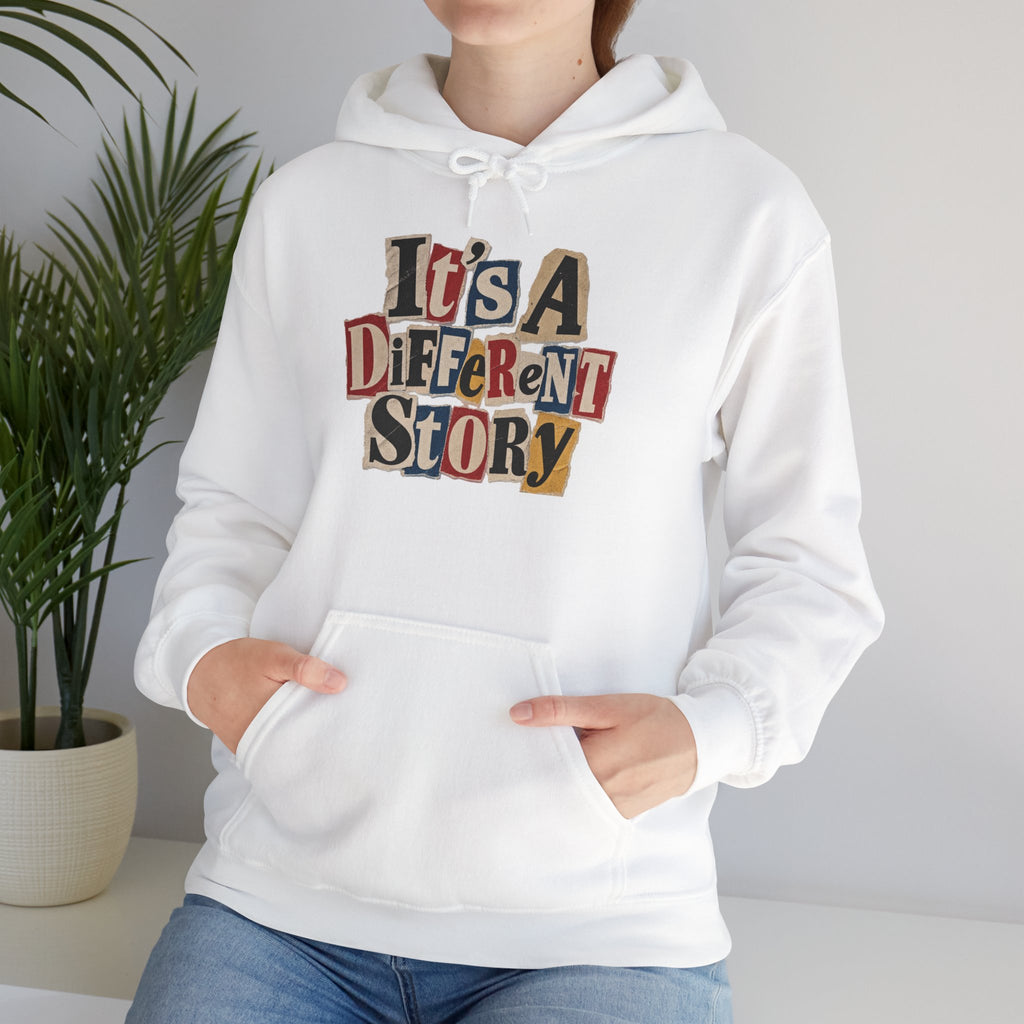 It's A Different Story Hoodie – Retro Ransom-Style Graphic Pullover