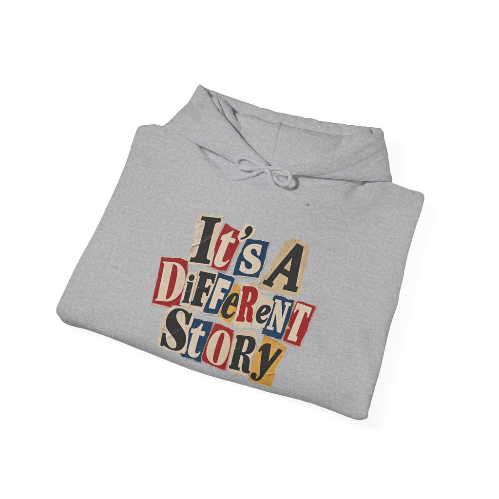 It's A Different Story Hoodie – Retro Ransom-Style Graphic Pullover