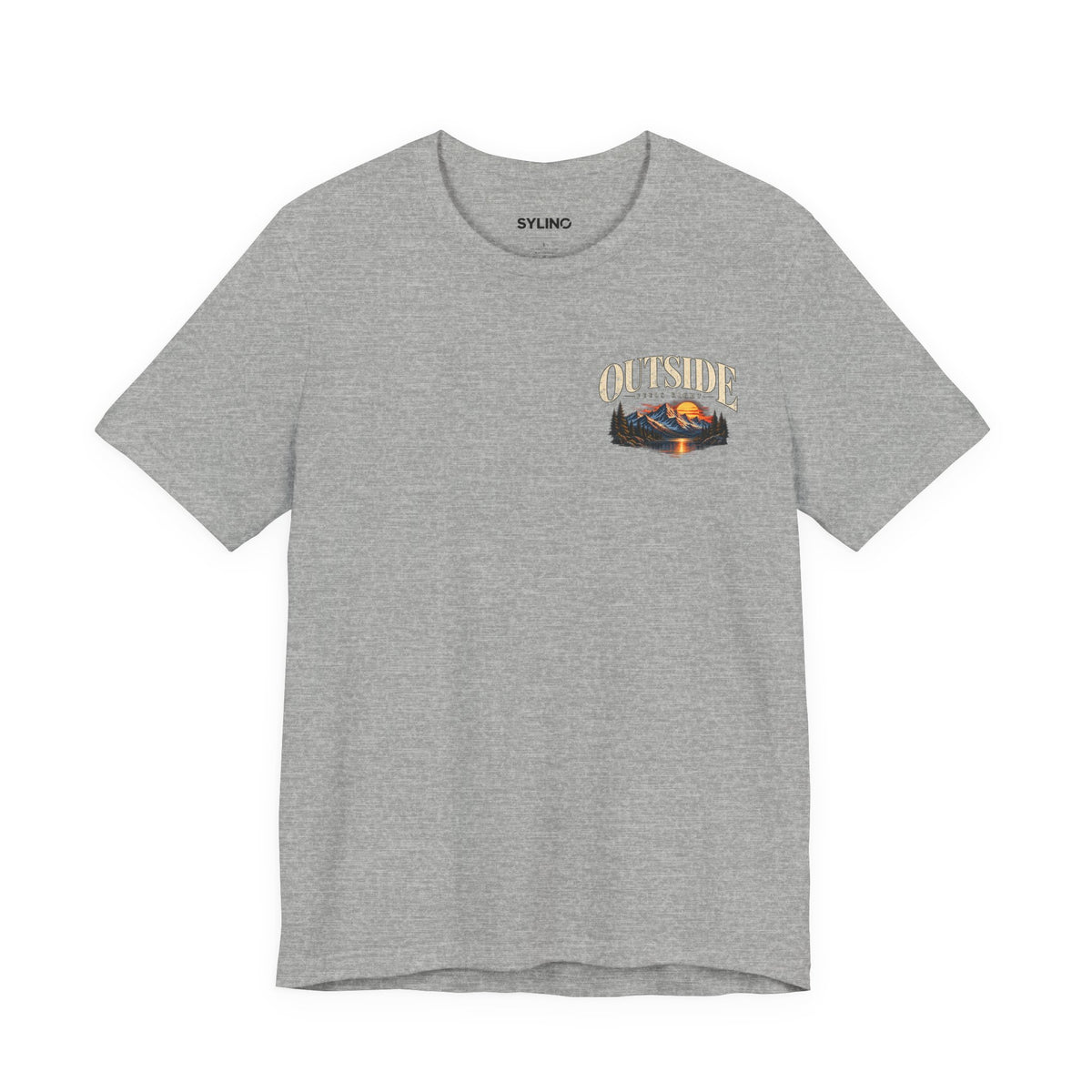 Outdoor Vibes Tee — Mountain Sunset Graphic T-Shirt