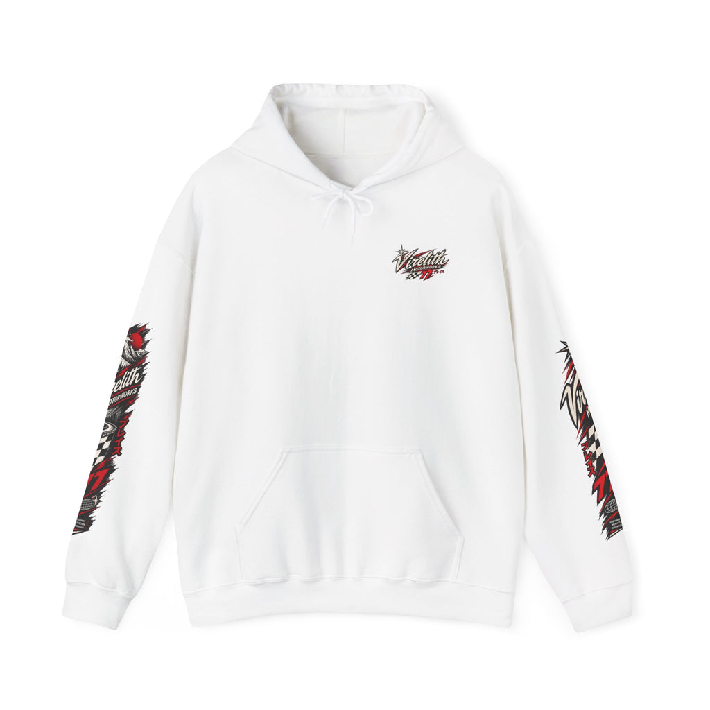 Virelith Motorsports Checkered Flag Hoodie | Racing Graphic Sweatshirt