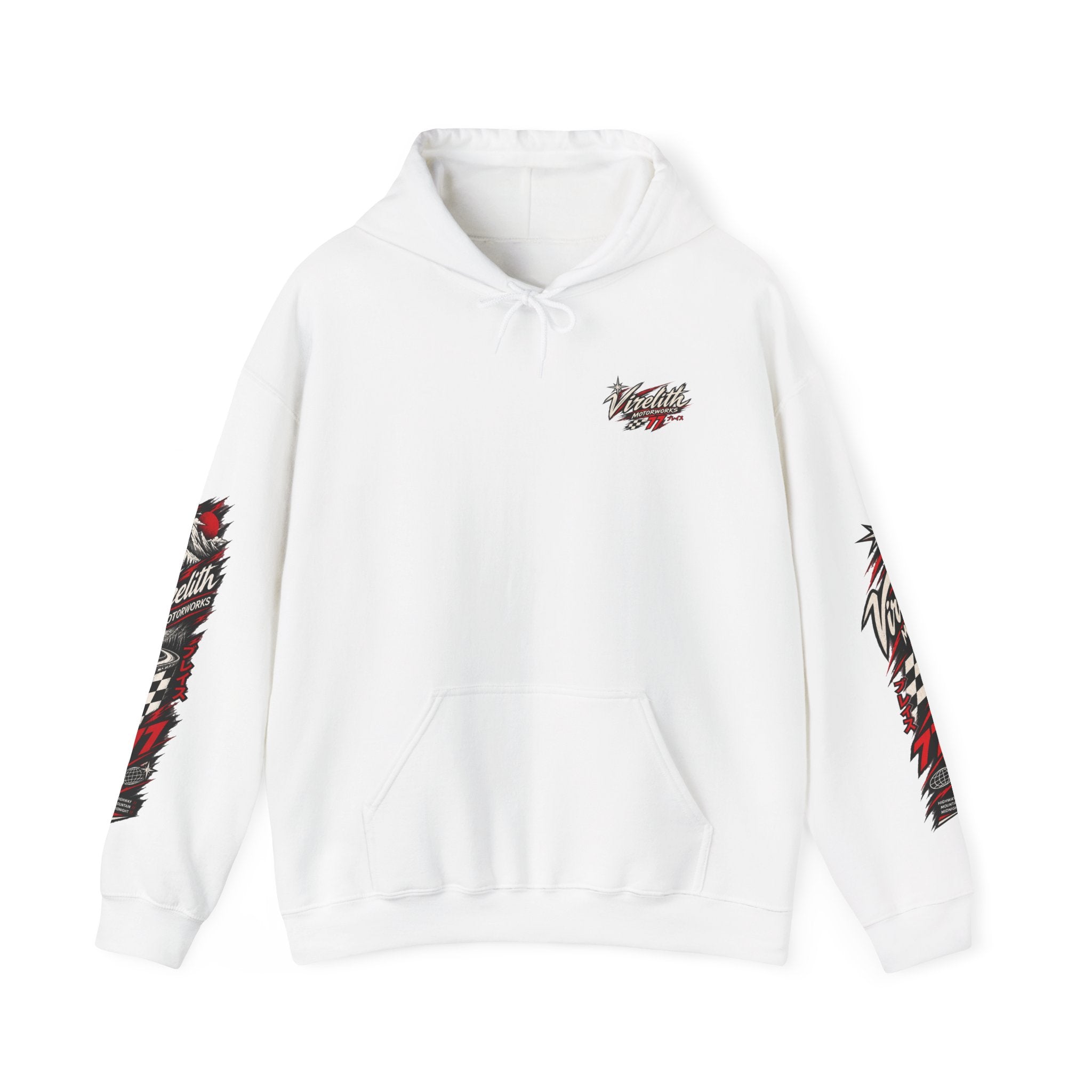Virelith Motorsports Checkered Flag Hoodie | Racing Graphic Sweatshirt