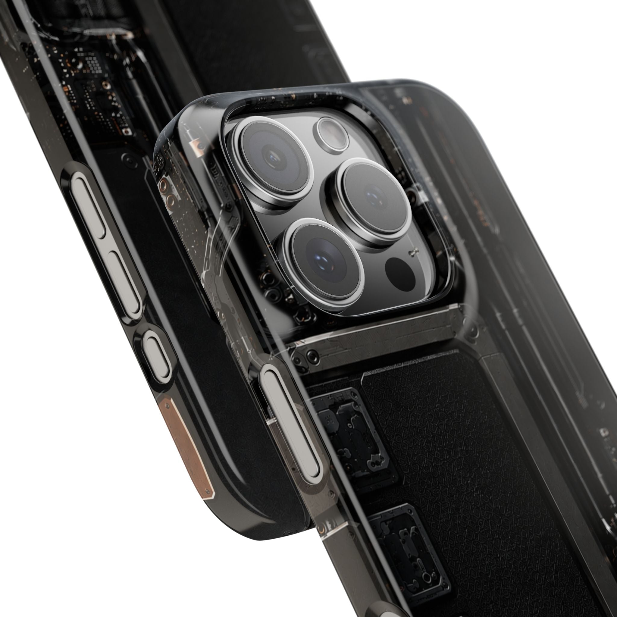 Slim Phone Case — Black Circuit Tech Design