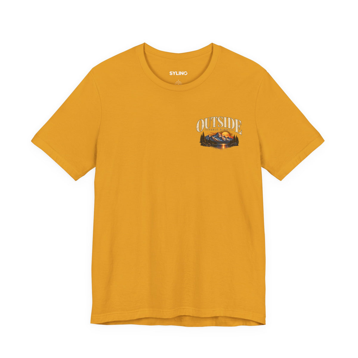 Outdoor Vibes Tee — Mountain Sunset Graphic T-Shirt