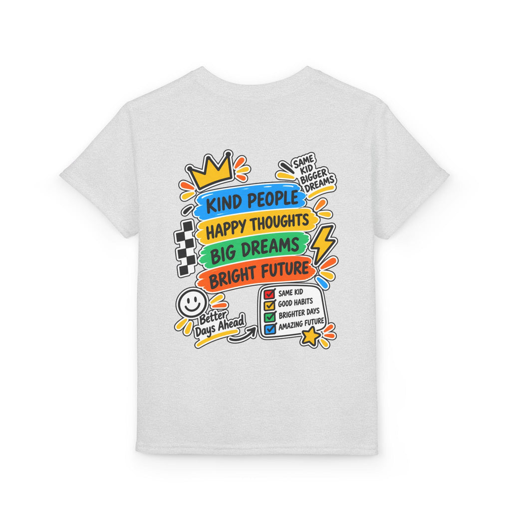 Youth T-Shirt — "Good Vibes Always" Colorful Positive Message Tee