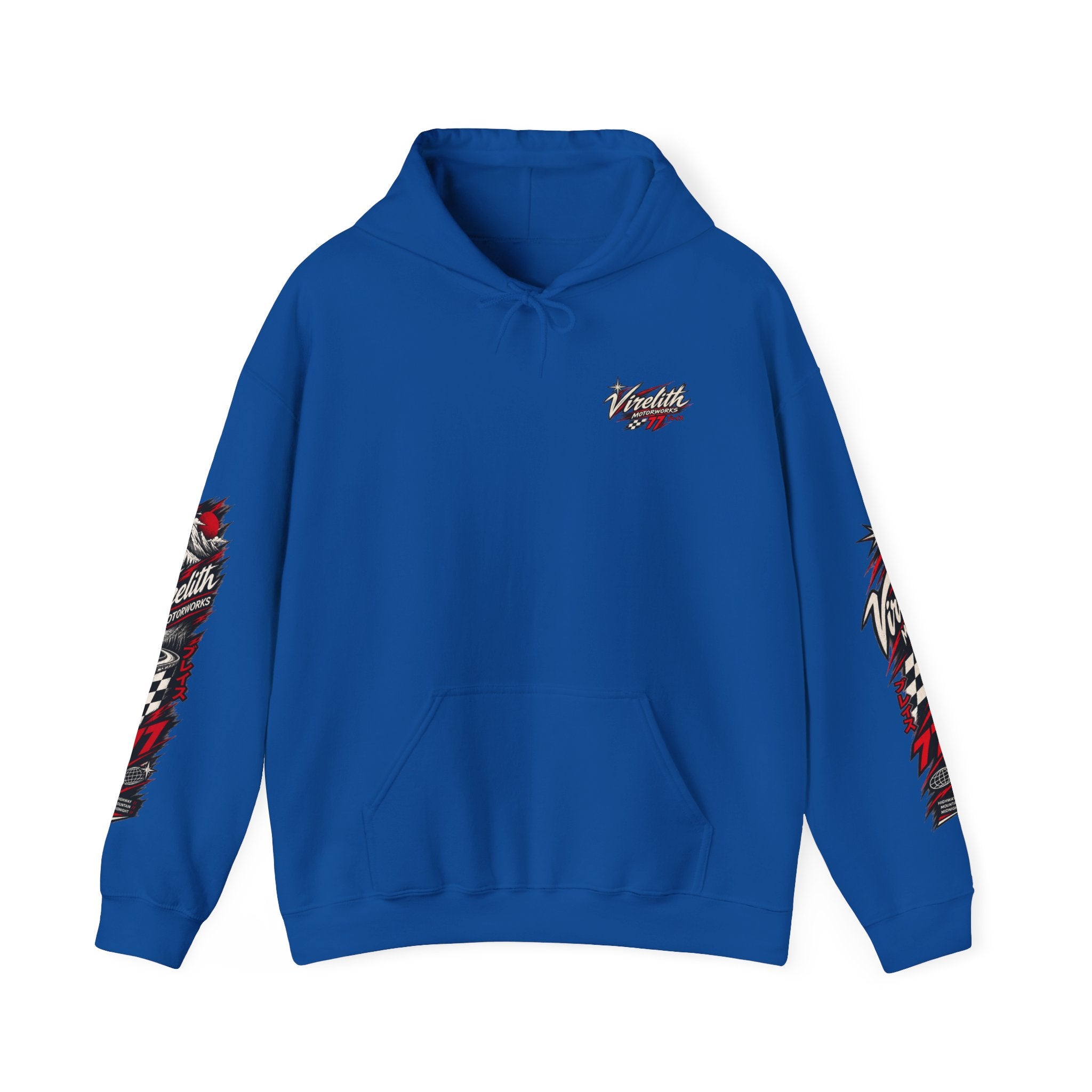 Virelith Motorsports Checkered Flag Hoodie | Racing Graphic Sweatshirt