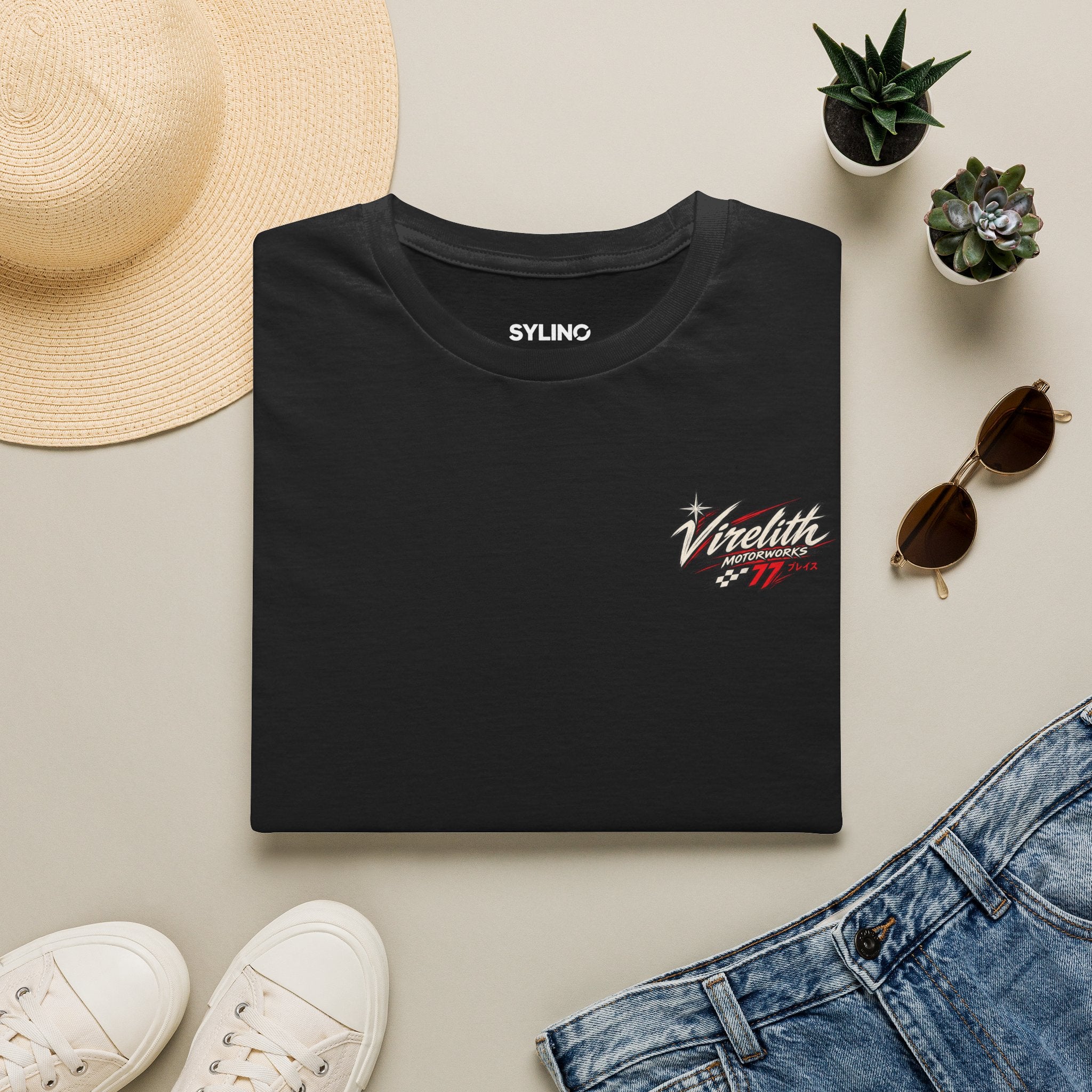Venetta Retro Script T-Shirt | Vintage Chest Logo Graphic Tee
