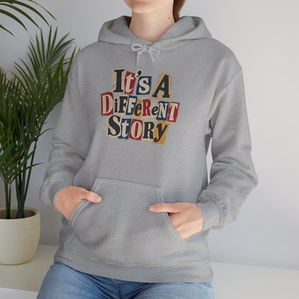 It's A Different Story Hoodie – Retro Ransom-Style Graphic Pullover