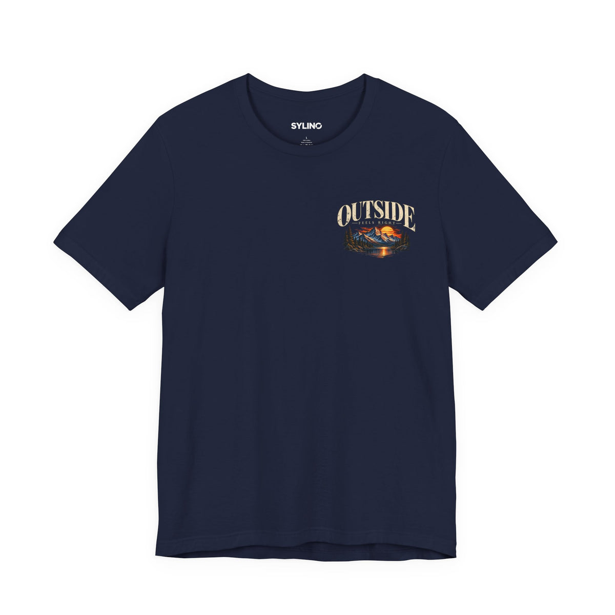 Outdoor Vibes Tee — Mountain Sunset Graphic T-Shirt