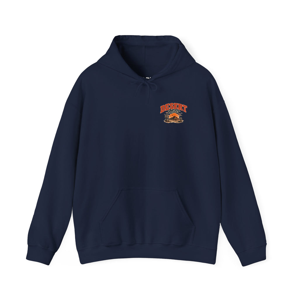 Desert Camp Graphic Hoodie – 'Desert' Sunset Cactus Pullover