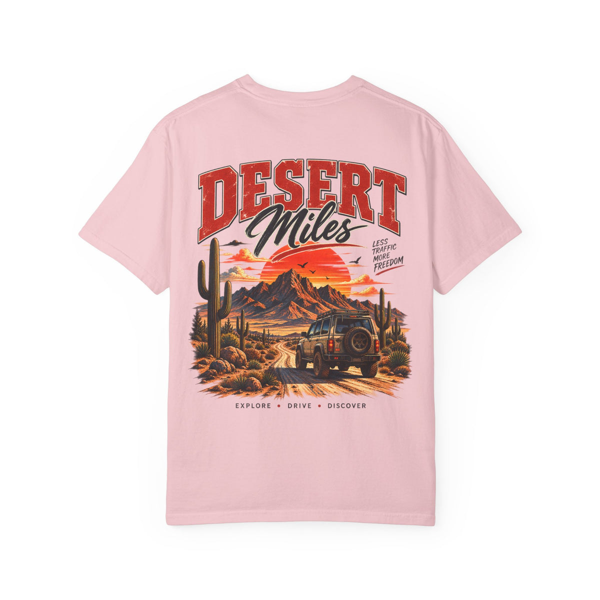 Desert Miles T-Shirt — Vintage Off-Road Scenic Graphic Tee