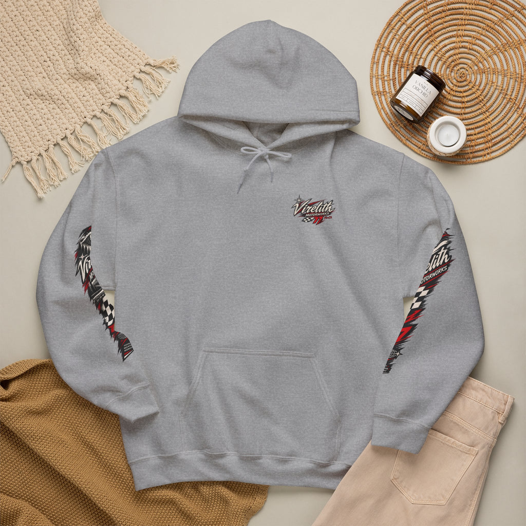 Virelith Motorsports Checkered Flag Hoodie | Racing Graphic Sweatshirt