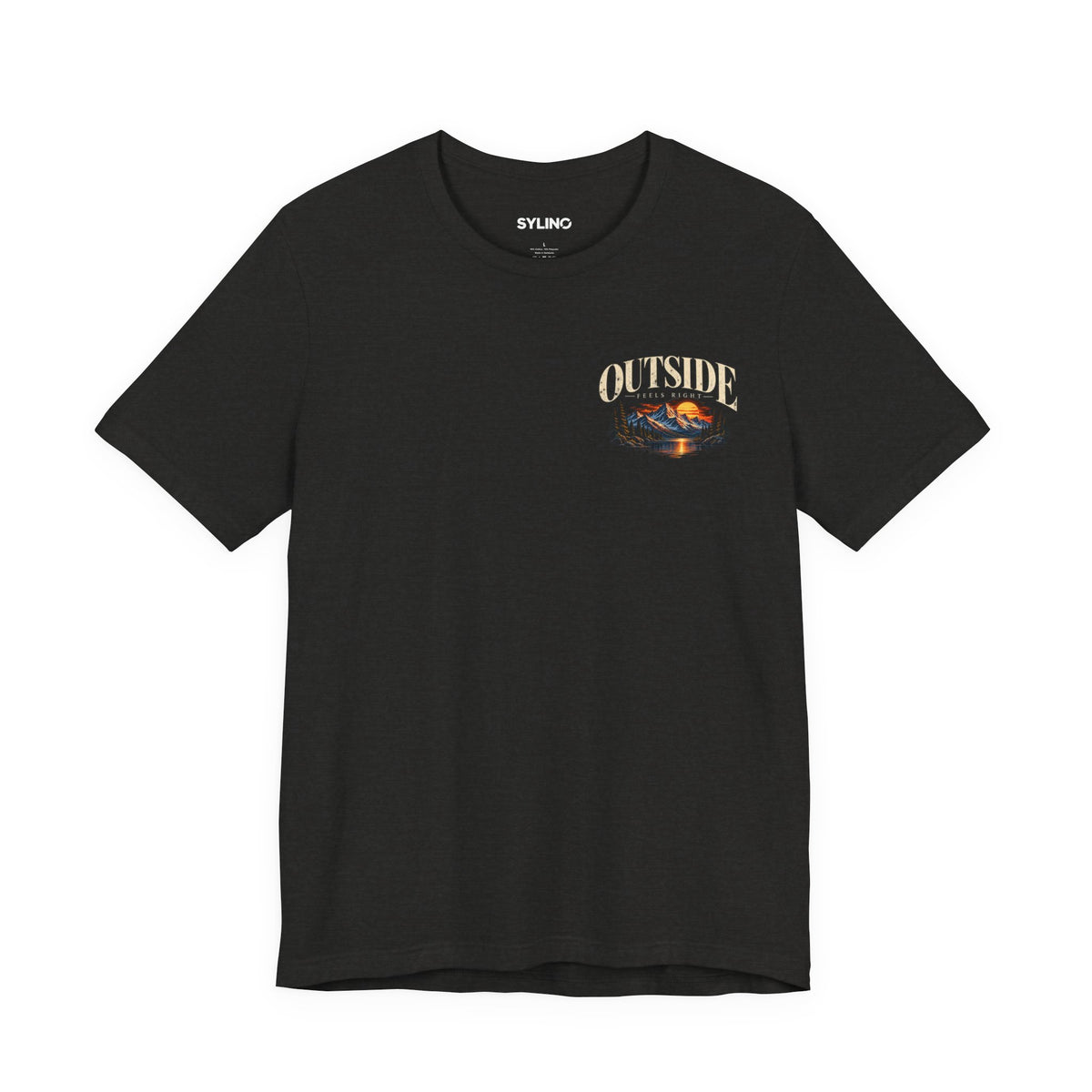 Outdoor Vibes Tee — Mountain Sunset Graphic T-Shirt