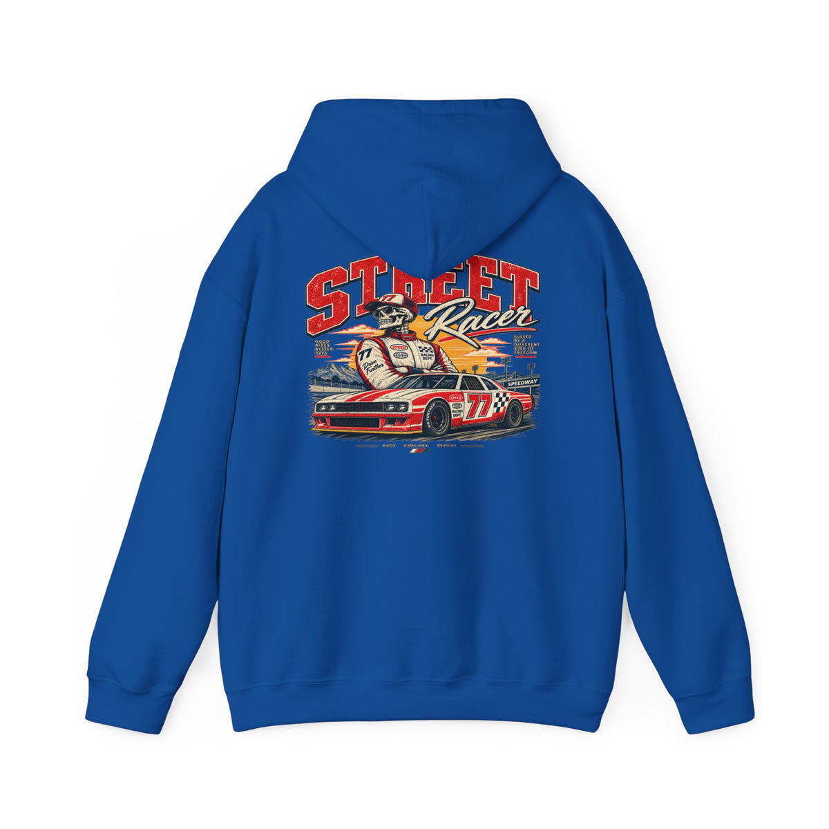 Vintage Skateboard Logo Hoodie - Retro Skate Crew Sweatshirt