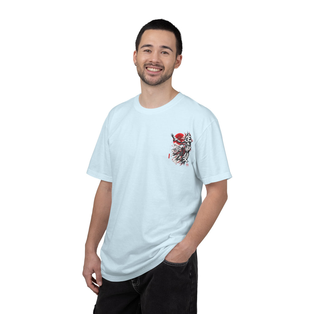 Japanese Ronin Graphic Tee - Lone Wanderer & Red Sun Vintage Streetwear