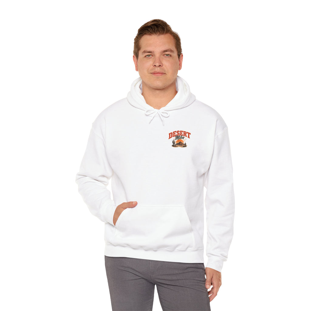 Desert Camp Graphic Hoodie – 'Desert' Sunset Cactus Pullover