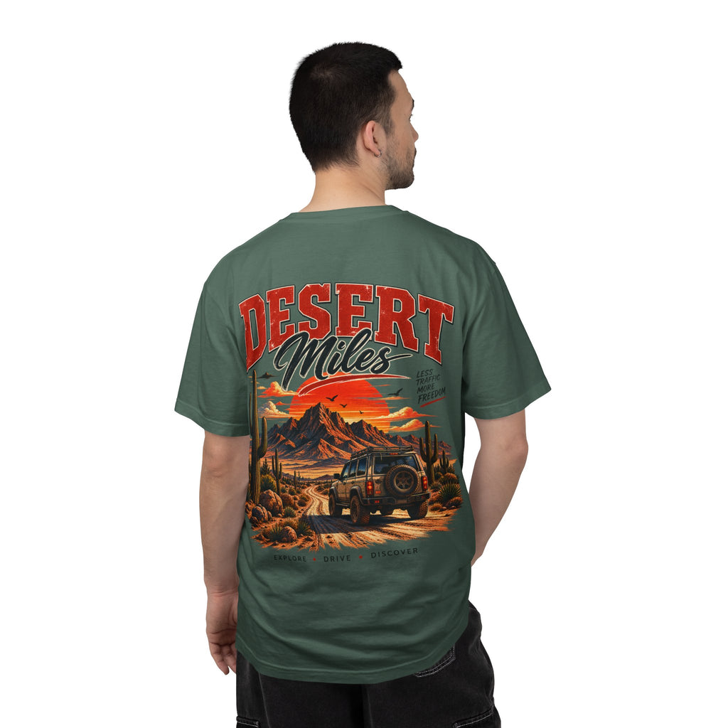 Desert Miles T-Shirt — Vintage Off-Road Scenic Graphic Tee