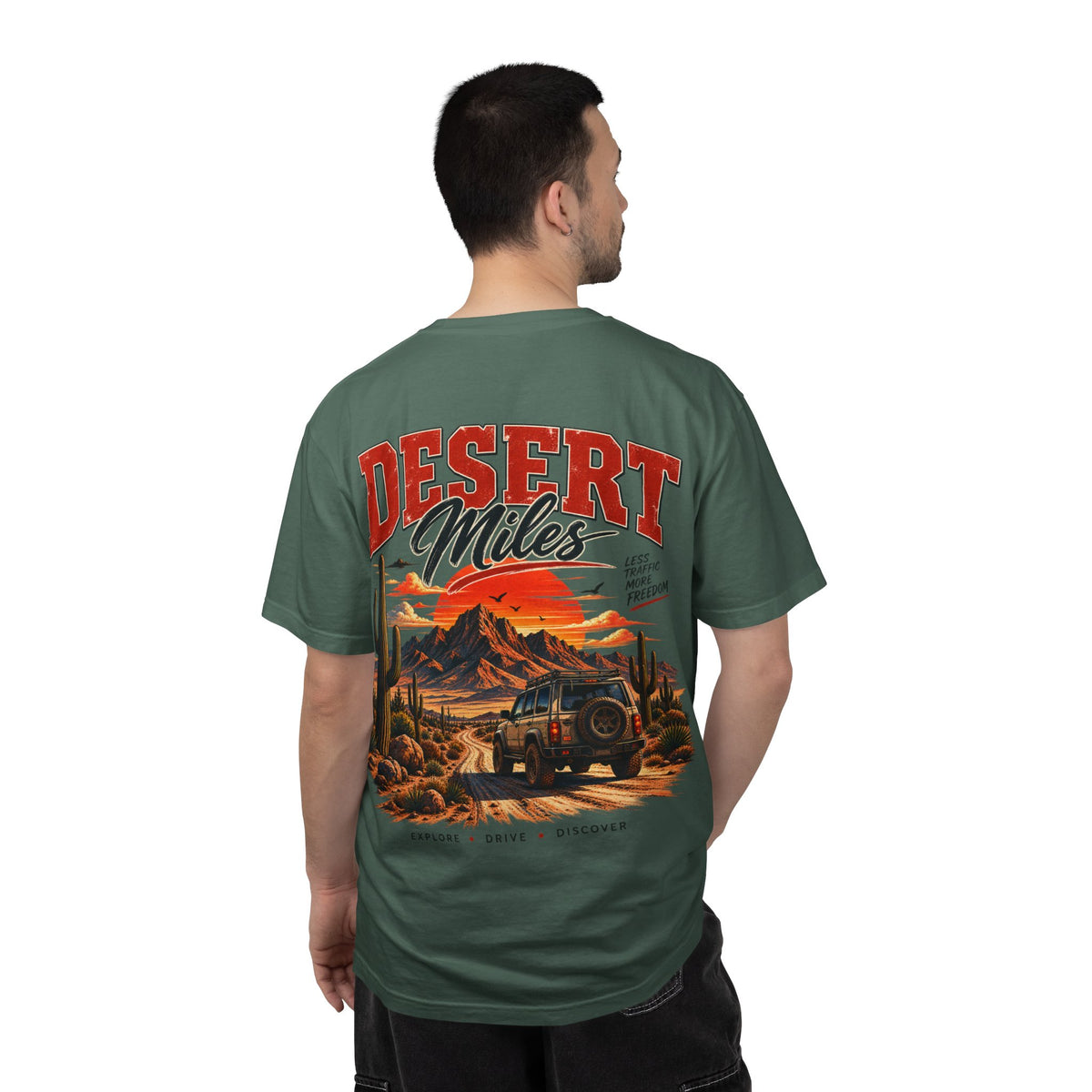 Desert Miles T-Shirt — Vintage Off-Road Scenic Graphic Tee