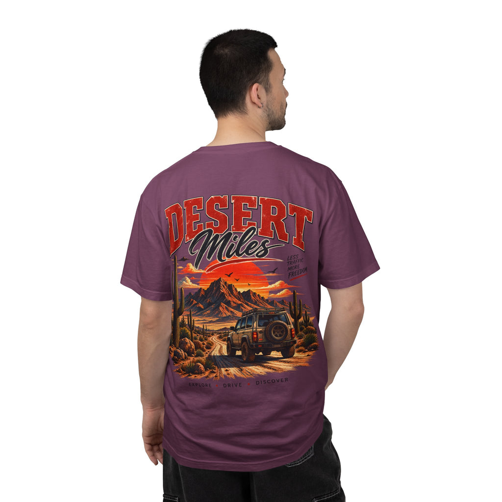 Desert Miles T-Shirt — Vintage Off-Road Scenic Graphic Tee