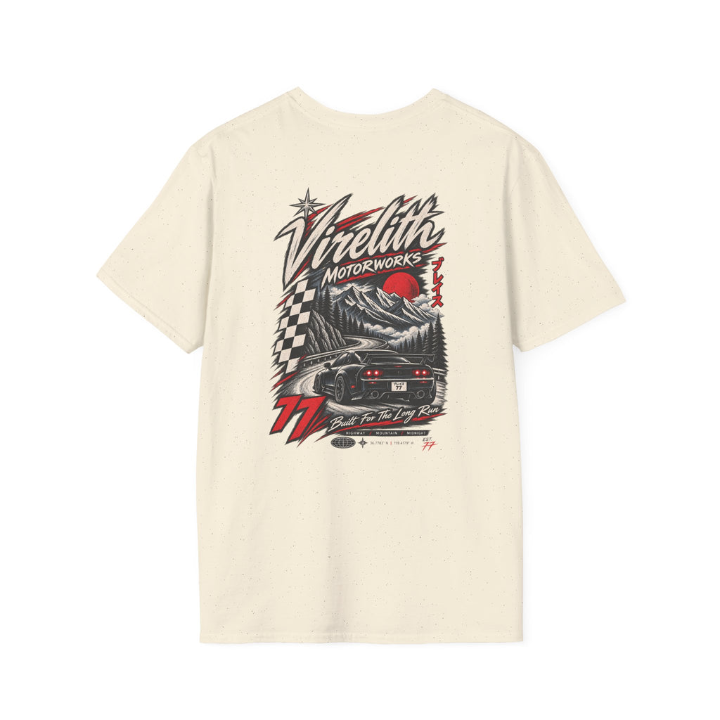 Venetta Retro Script T-Shirt | Vintage Chest Logo Graphic Tee