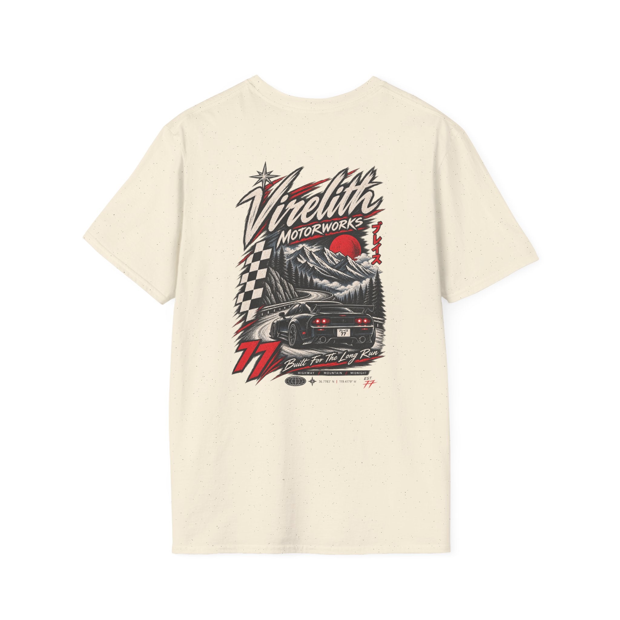 Venetta Retro Script T-Shirt | Vintage Chest Logo Graphic Tee