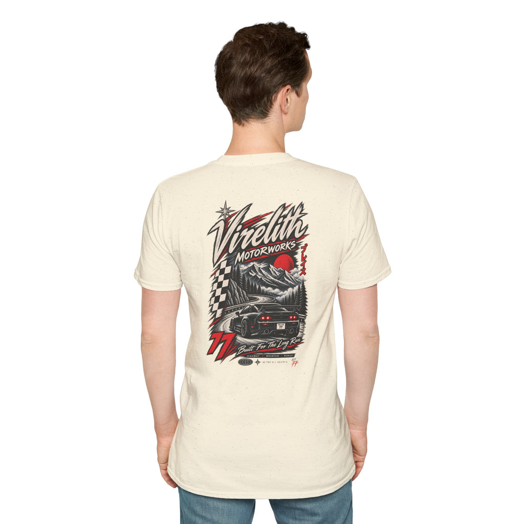 Venetta Retro Script T-Shirt | Vintage Chest Logo Graphic Tee