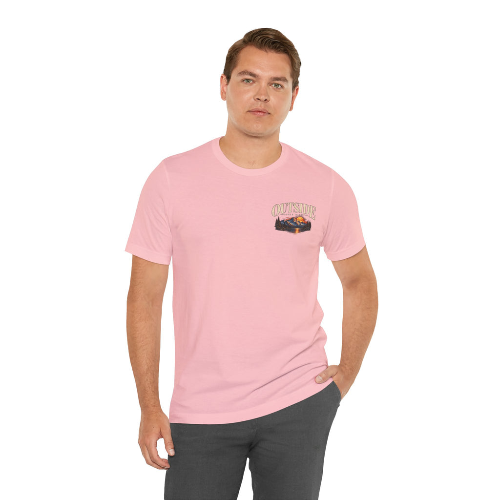 Outdoor Vibes Tee — Mountain Sunset Graphic T-Shirt