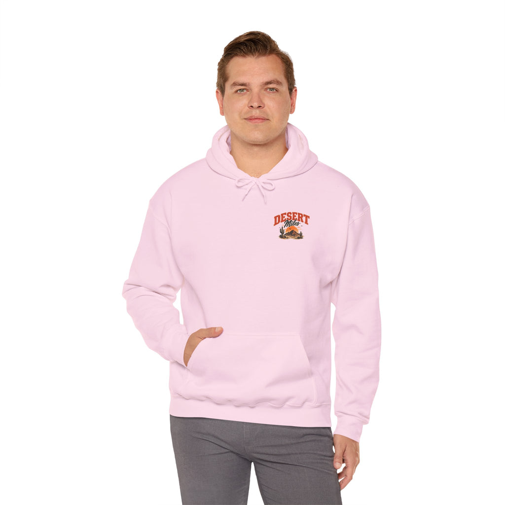 Desert Camp Graphic Hoodie – 'Desert' Sunset Cactus Pullover