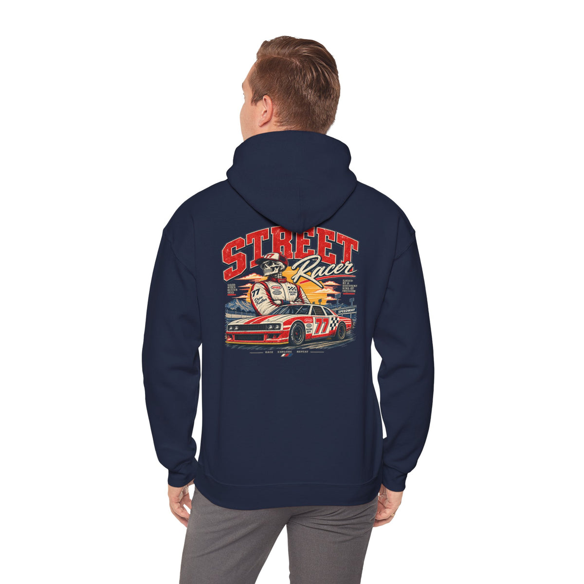 Vintage Skateboard Logo Hoodie - Retro Skate Crew Sweatshirt