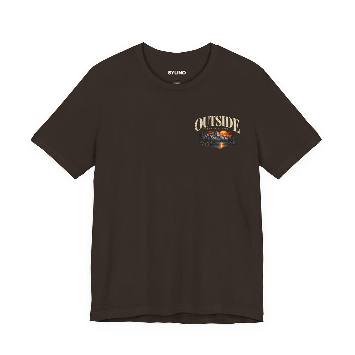 Outdoor Vibes Tee — Mountain Sunset Graphic T-Shirt
