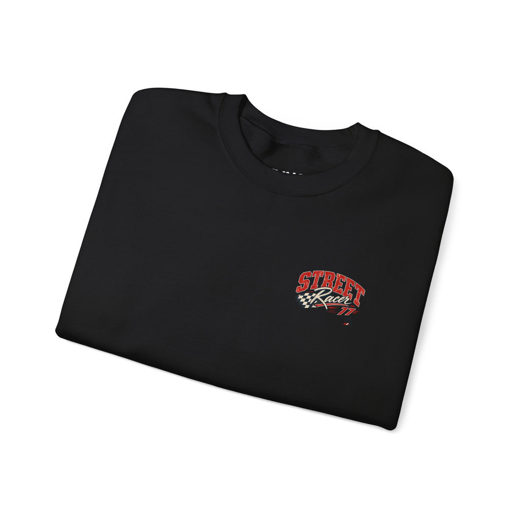 Street Racer Crewneck Sweatshirt — Vintage Car Racing Graphic