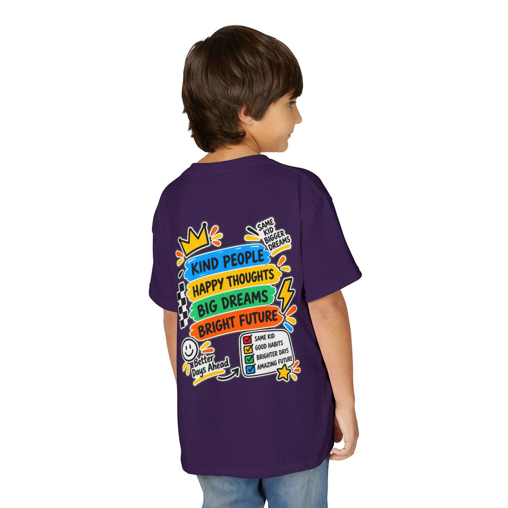 Youth T-Shirt — "Good Vibes Always" Colorful Positive Message Tee