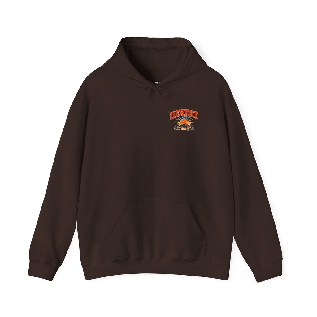 Desert Camp Graphic Hoodie – 'Desert' Sunset Cactus Pullover