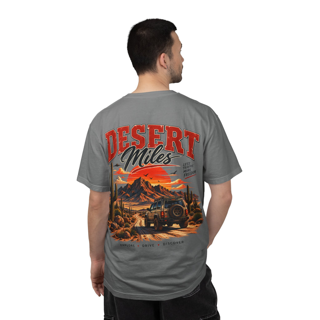 Desert Miles T-Shirt — Vintage Off-Road Scenic Graphic Tee