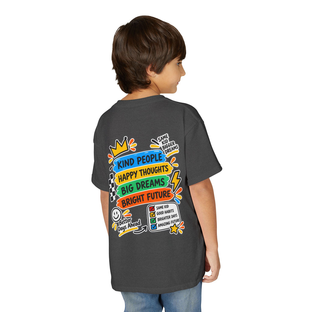 Youth T-Shirt — "Good Vibes Always" Colorful Positive Message Tee