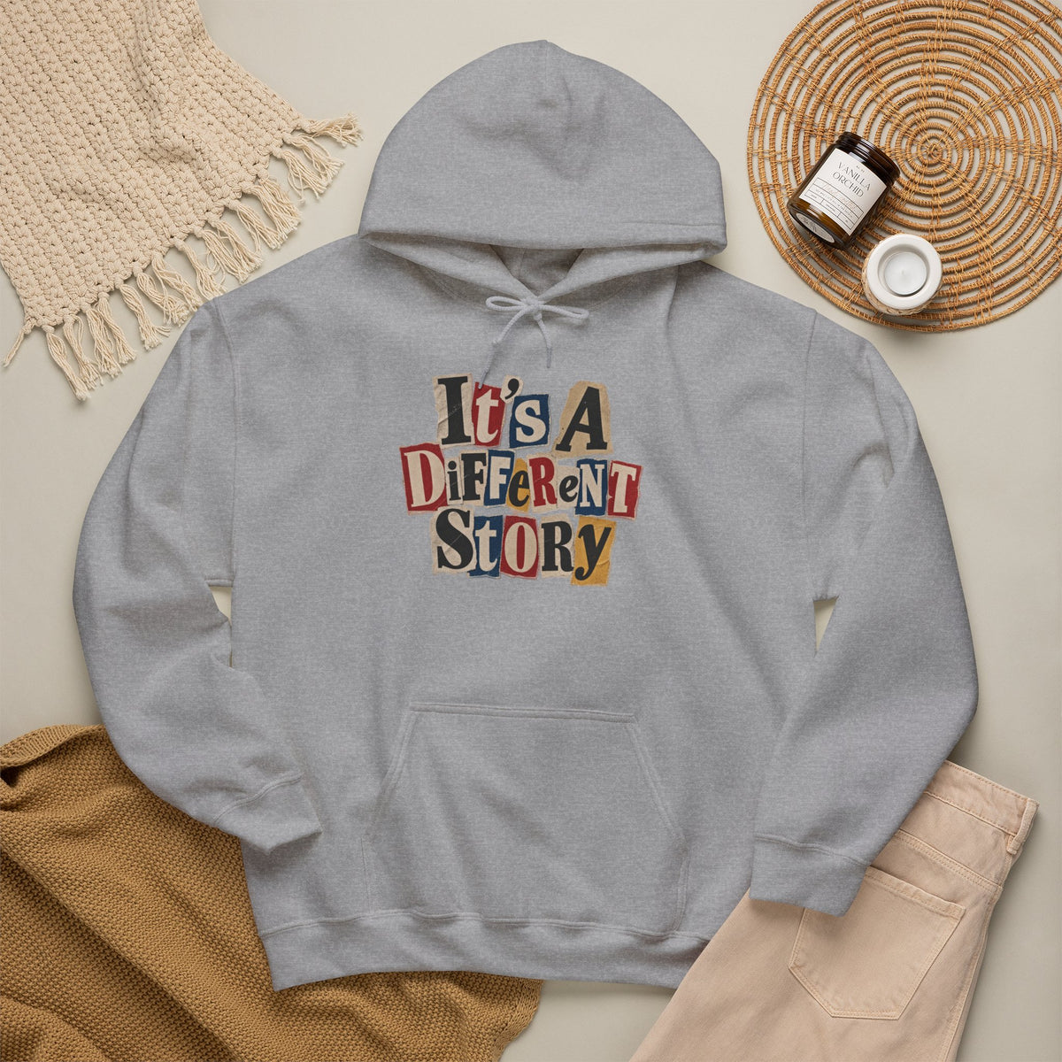 It's A Different Story Hoodie – Retro Ransom-Style Graphic Pullover