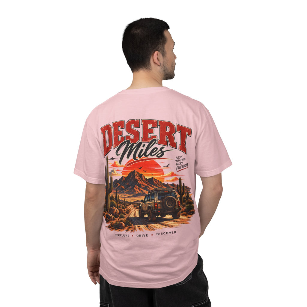 Desert Miles T-Shirt — Vintage Off-Road Scenic Graphic Tee