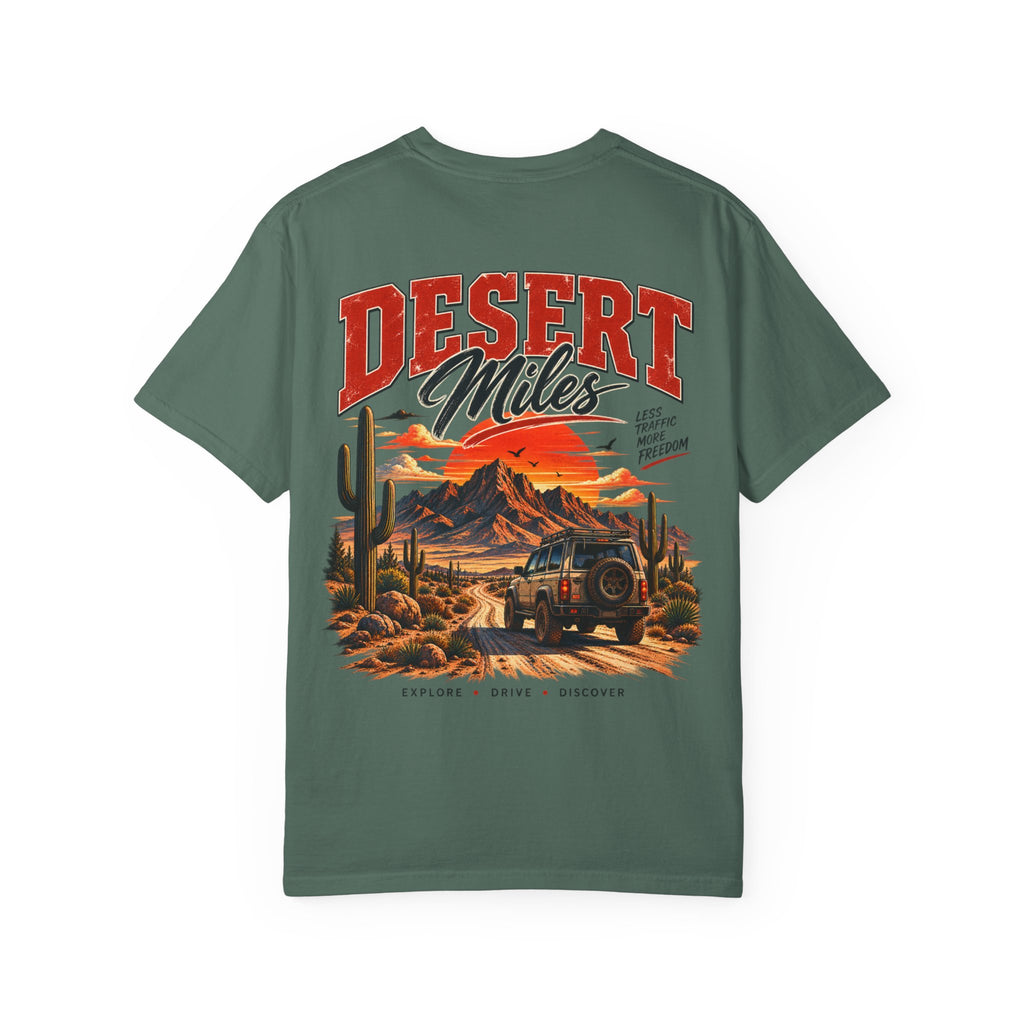 Desert Miles T-Shirt — Vintage Off-Road Scenic Graphic Tee