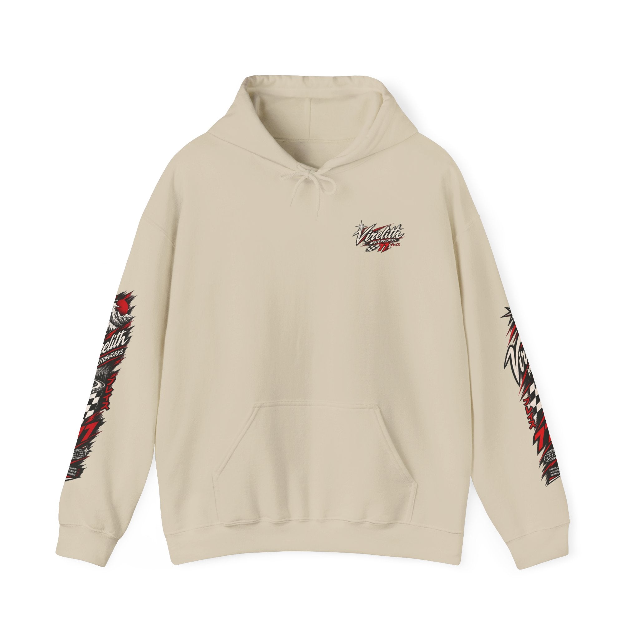 Virelith Motorsports Checkered Flag Hoodie | Racing Graphic Sweatshirt