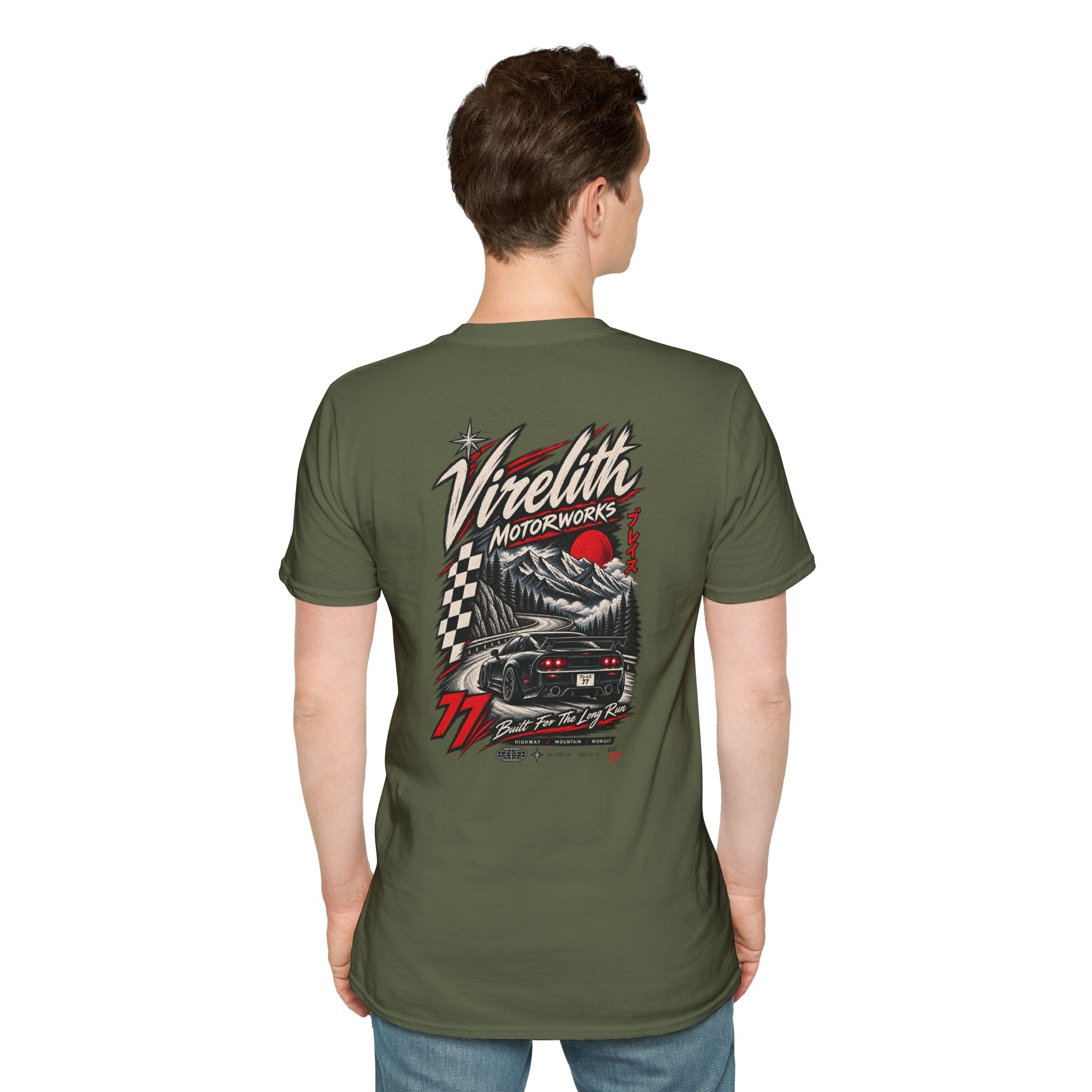 Venetta Retro Script T-Shirt | Vintage Chest Logo Graphic Tee