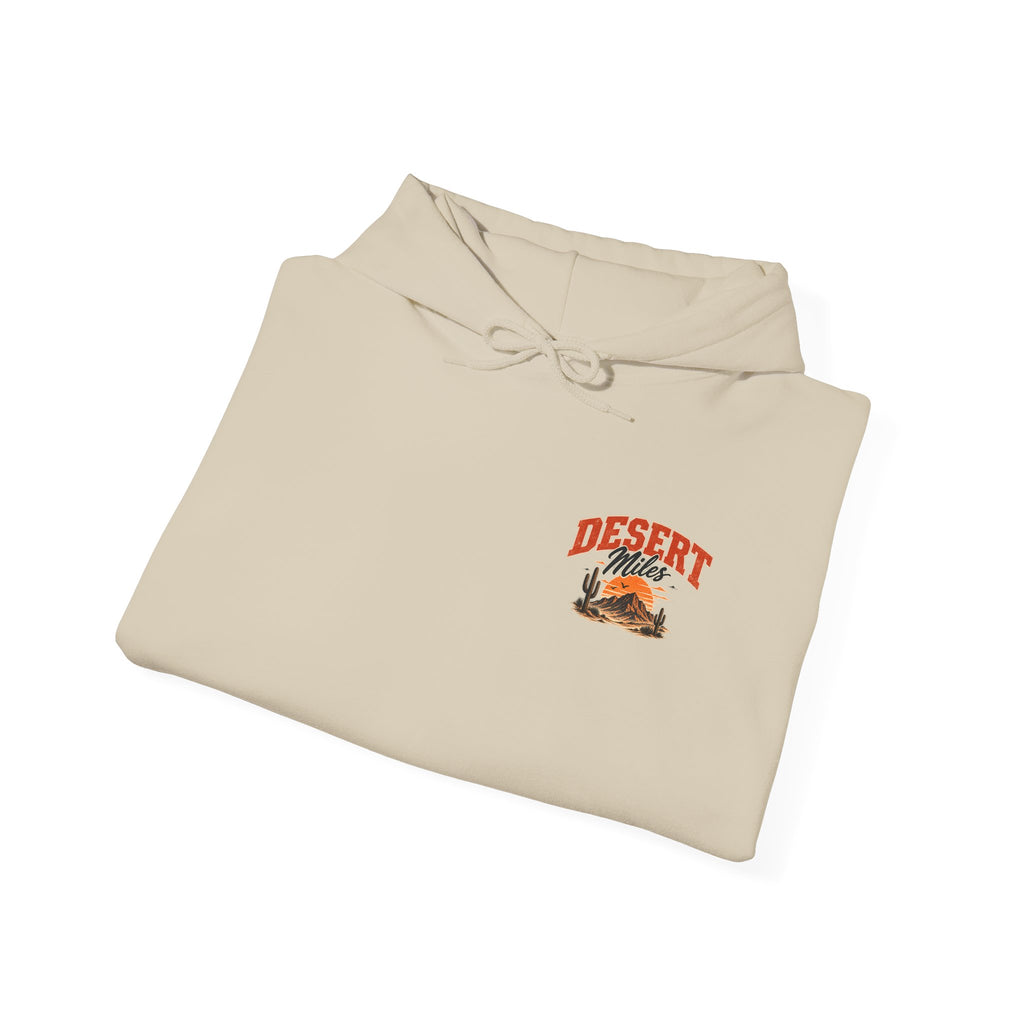Desert Camp Graphic Hoodie – 'Desert' Sunset Cactus Pullover