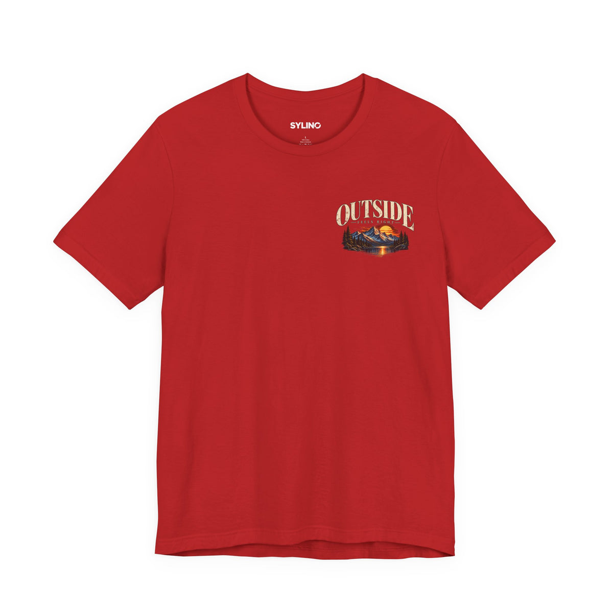 Outdoor Vibes Tee — Mountain Sunset Graphic T-Shirt