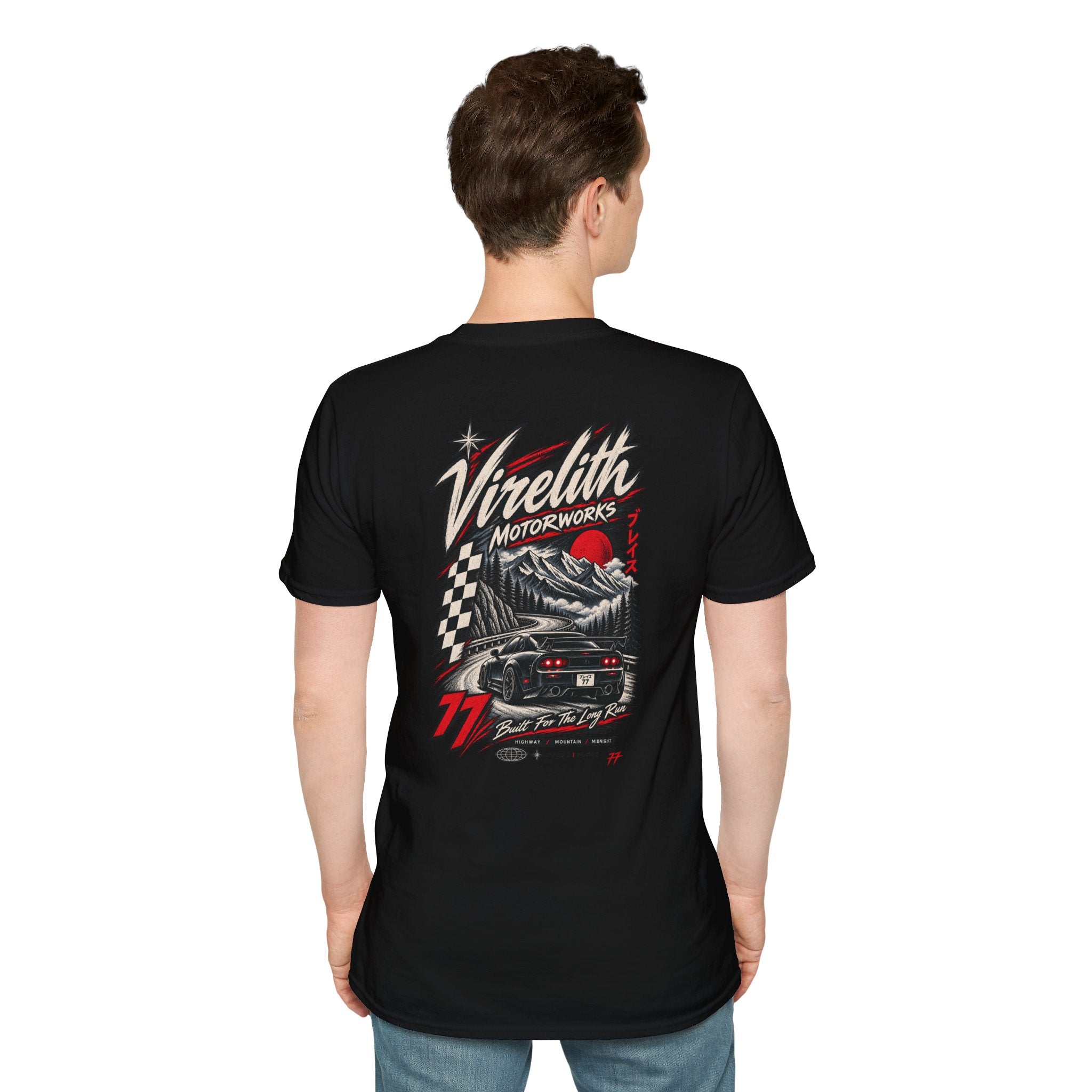 Venetta Retro Script T-Shirt | Vintage Chest Logo Graphic Tee