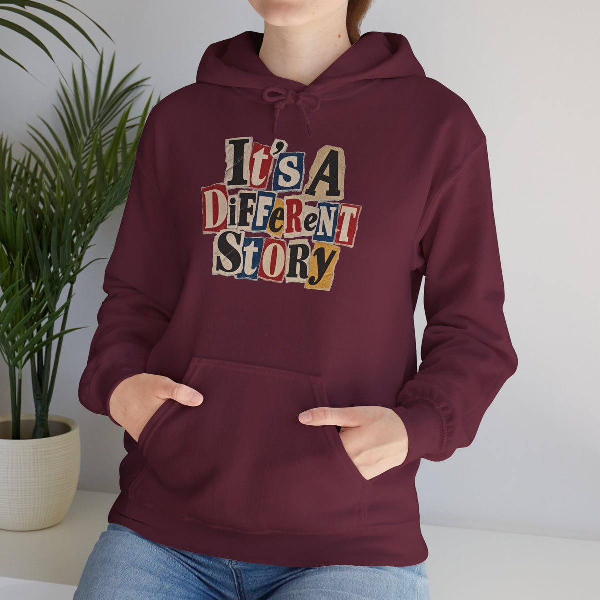 It's A Different Story Hoodie – Retro Ransom-Style Graphic Pullover