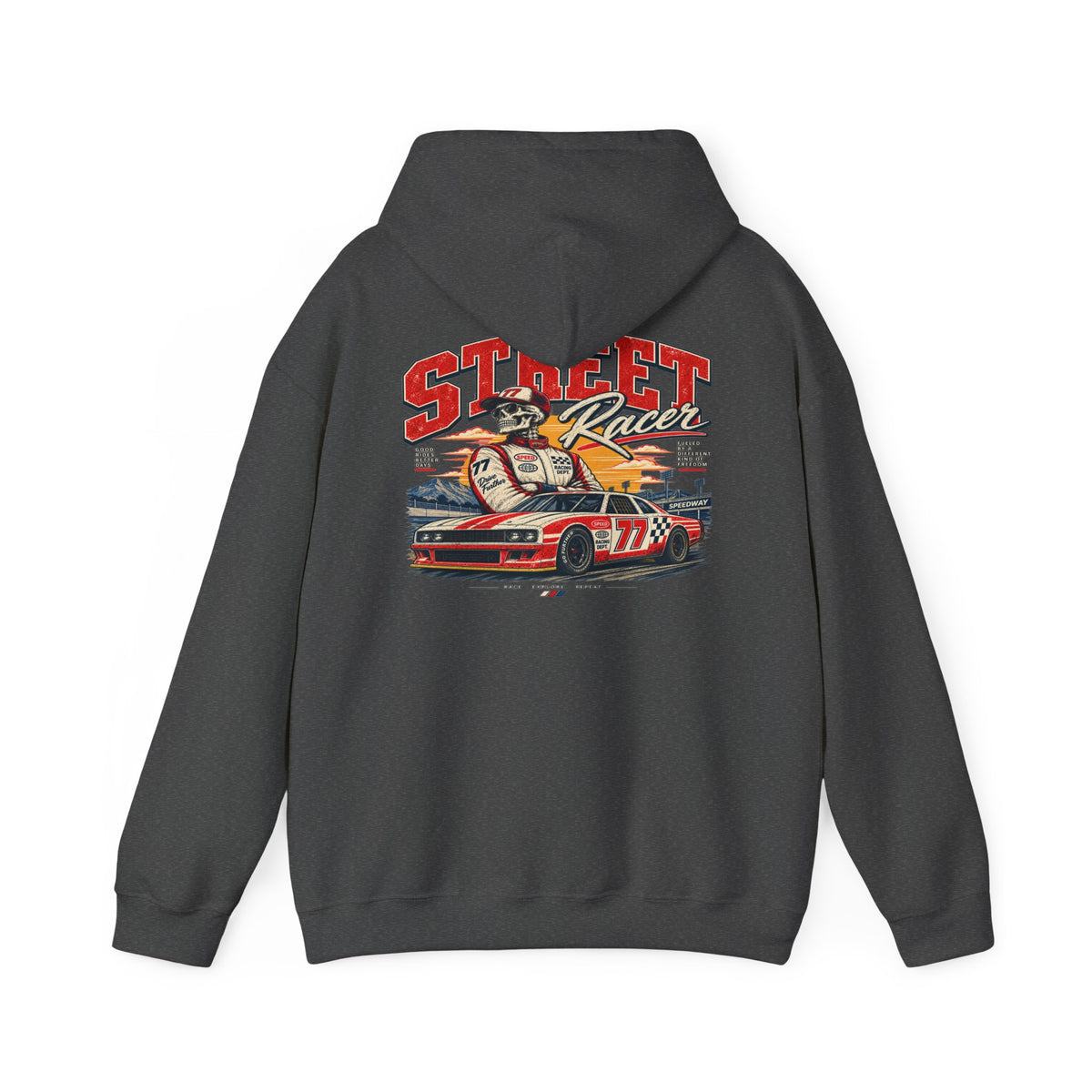 Vintage Skateboard Logo Hoodie - Retro Skate Crew Sweatshirt