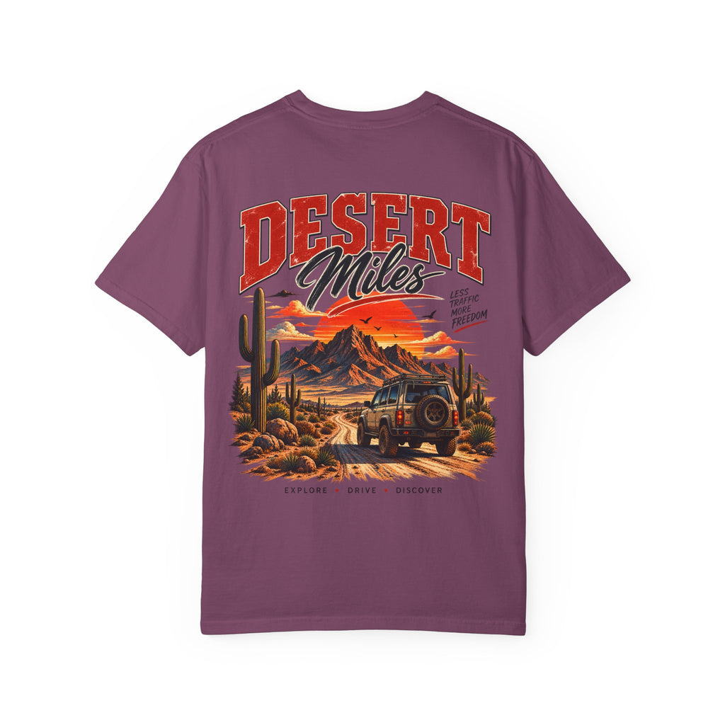 Desert Miles T-Shirt — Vintage Off-Road Scenic Graphic Tee